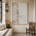 "Weathered Silence" – Wabi Sabi Earth Tone Textured Abstract Painting