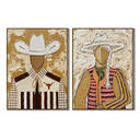 “Prairie Spirits” – Textured Southwestern Cowboy Oil Painting Set