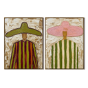 “Fiesta Horizon” – Textured Sombrero Folk Art Oil Painting Set