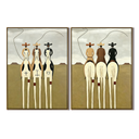 “Riders of the Open Plain” – Western Cowboy Equestrian Oil Painting Set