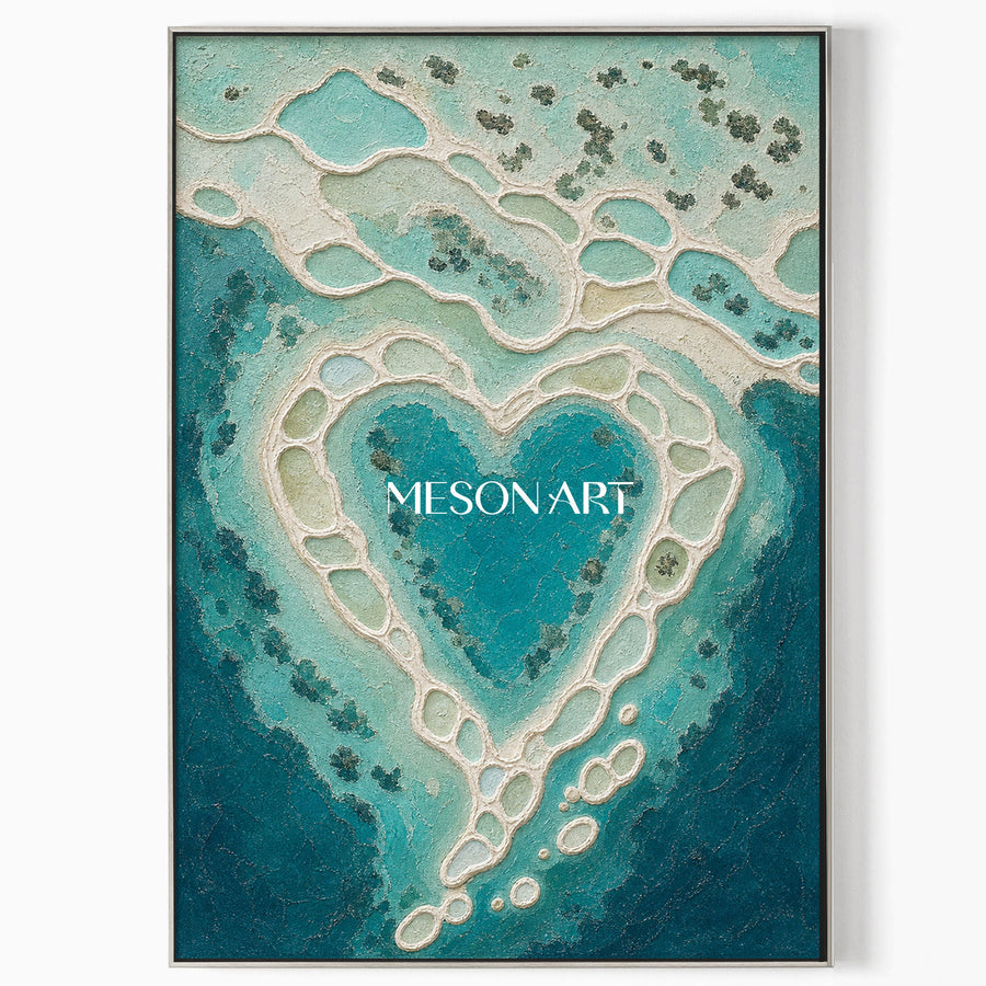 Turquoise Lagoon Heart #CSQ123