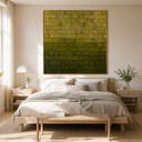 "Moss Rhythm" – Olive Green Textured Pattern Painting