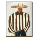“Quiet Wrangler” – Modern Western Cowboy Portrait Oil Painting