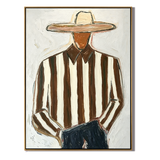 “Quiet Wrangler” – Modern Western Cowboy Portrait Oil Painting