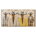 “The Gilded Ranchmen” – Western Cowboy Suit Impasto Oil Painting