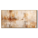 “Aged Radiance” – Warm Neutral Wabi Sabi Abstract Oil Painting