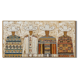 “Tribal Rangers” – Southwestern Cowboy Impasto Oil Painting