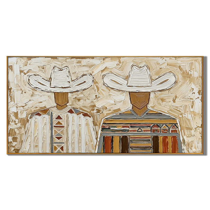 “Southwest Riders” – Textured Western Cowboy Oil Painting