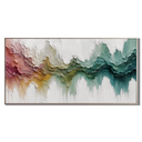 “Chromatic Drift” – Textured Colorful Abstract Oil Painting