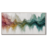 “Chromatic Drift” – Textured Colorful Abstract Oil Painting