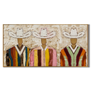 “Desert Fellowship” – Colorful Western Cowboy Impasto Oil Painting
