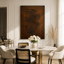 "Traces of Time" – Wabi-Sabi Earth Tone Heavy Textured Abstract Oil Painting