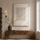 "Rhythmic Order" – Wabi-Sabi Cream Minimalist Relief Acrylic Painting