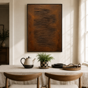 "Traces of Time" – Wabi-Sabi Earth Tone Heavy Textured Abstract Oil Painting