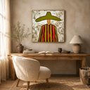 "Desert Mariachi" – Vintage Mexican Cowboy Textured Oil Painting