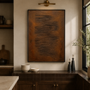 "Traces of Time" – Wabi-Sabi Earth Tone Heavy Textured Abstract Oil Painting