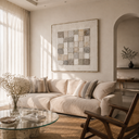 "Tapestry of Silence" – Wabi-Sabi Textured Neutral Abstract Wall Art