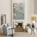 "Spring's Awakening" – Contemporary Textured Floral Blossom Palette Knife Oil Painting
