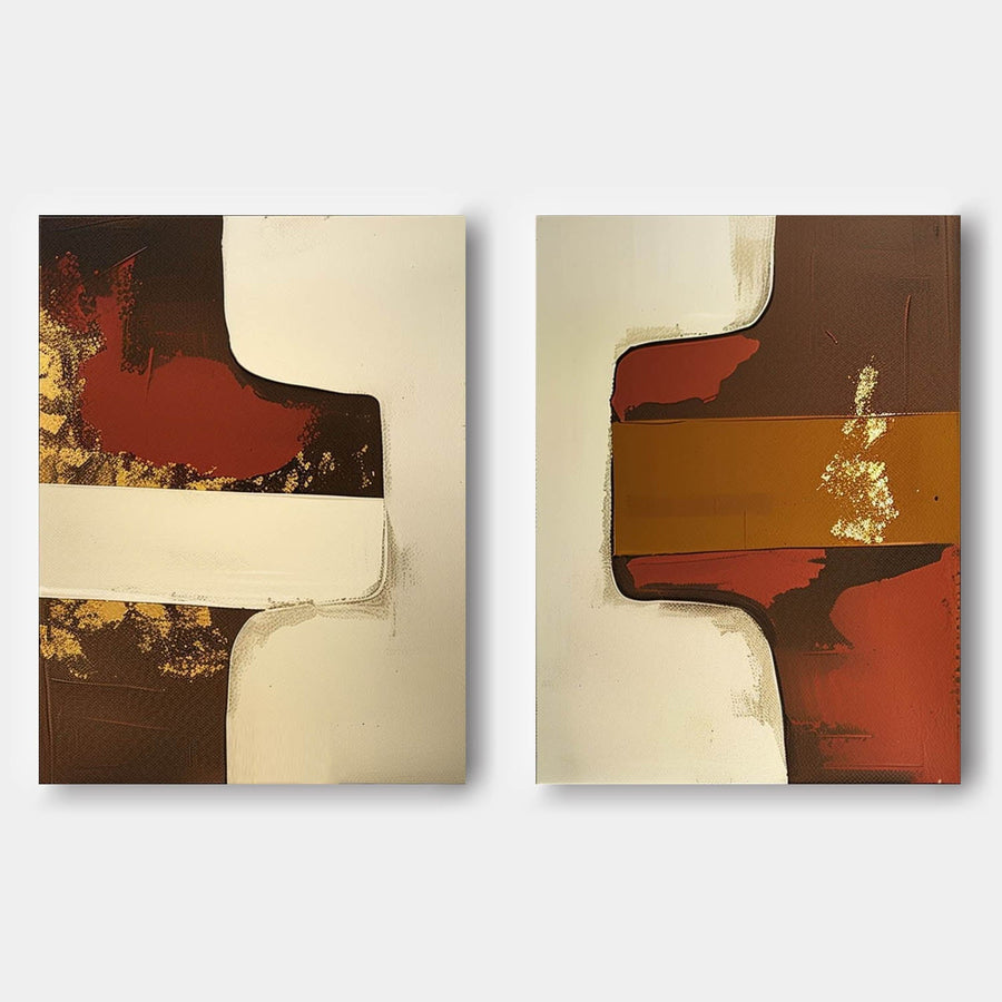Modern Minimalist Wall Art 2 Piece Set #MMWA005