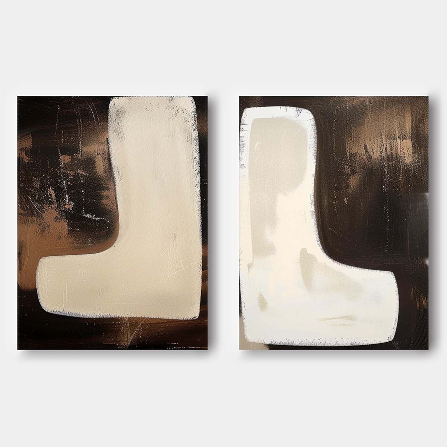 Modern Minimalist Wall Art 2 Piece Set #MMWA004