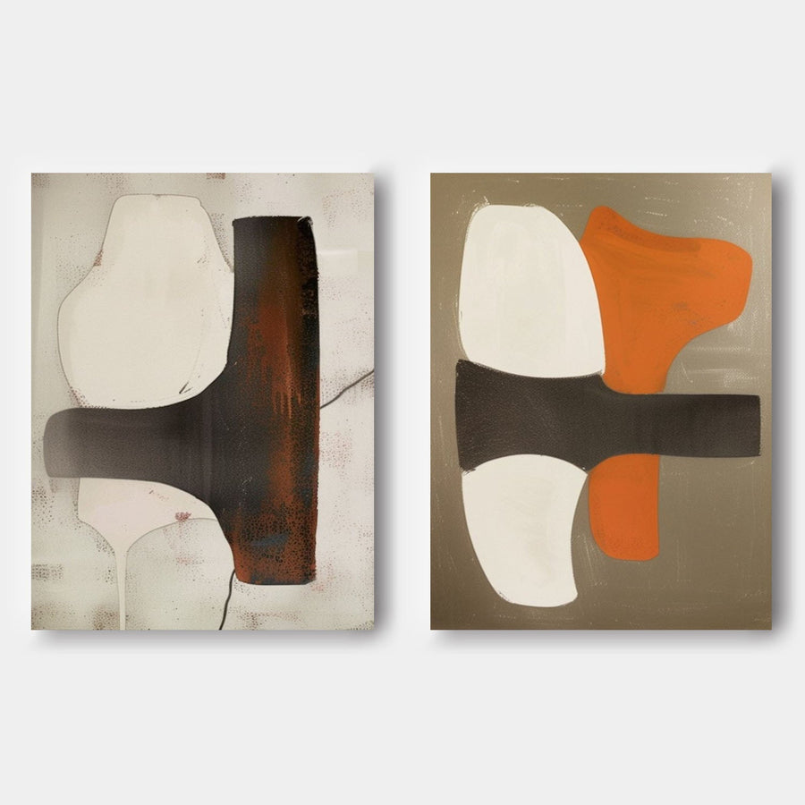 Modern Minimalist Wall Art 2 Piece Set #MMWA003
