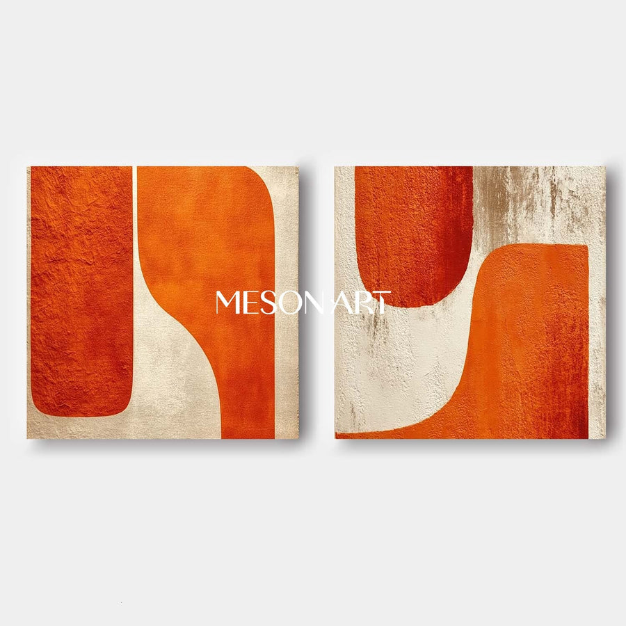Contemporary Minimalist Art Set Of 2 #SP169