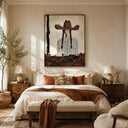 “Silent Cowgirl” – Modern Western Portrait Oil Painting