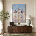 "Wild Companions" – Textured Impasto Western Cowboy Oil Painting