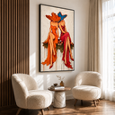 "Golden Hour Soirée" – Textured Modern Expressionist Figural Oil Painting