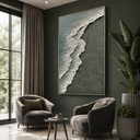"Coastal Echoes" – Textured Ocean Shoreline Abstract Painting