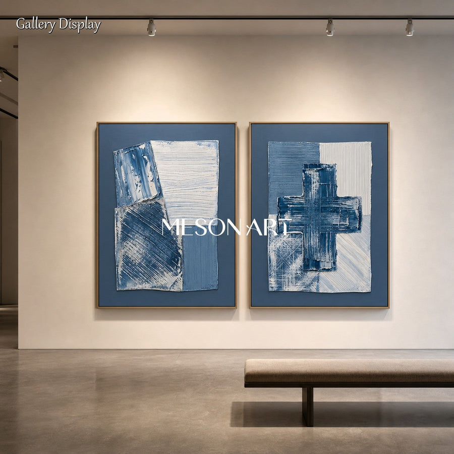 Azure Geometric Silence #TX701