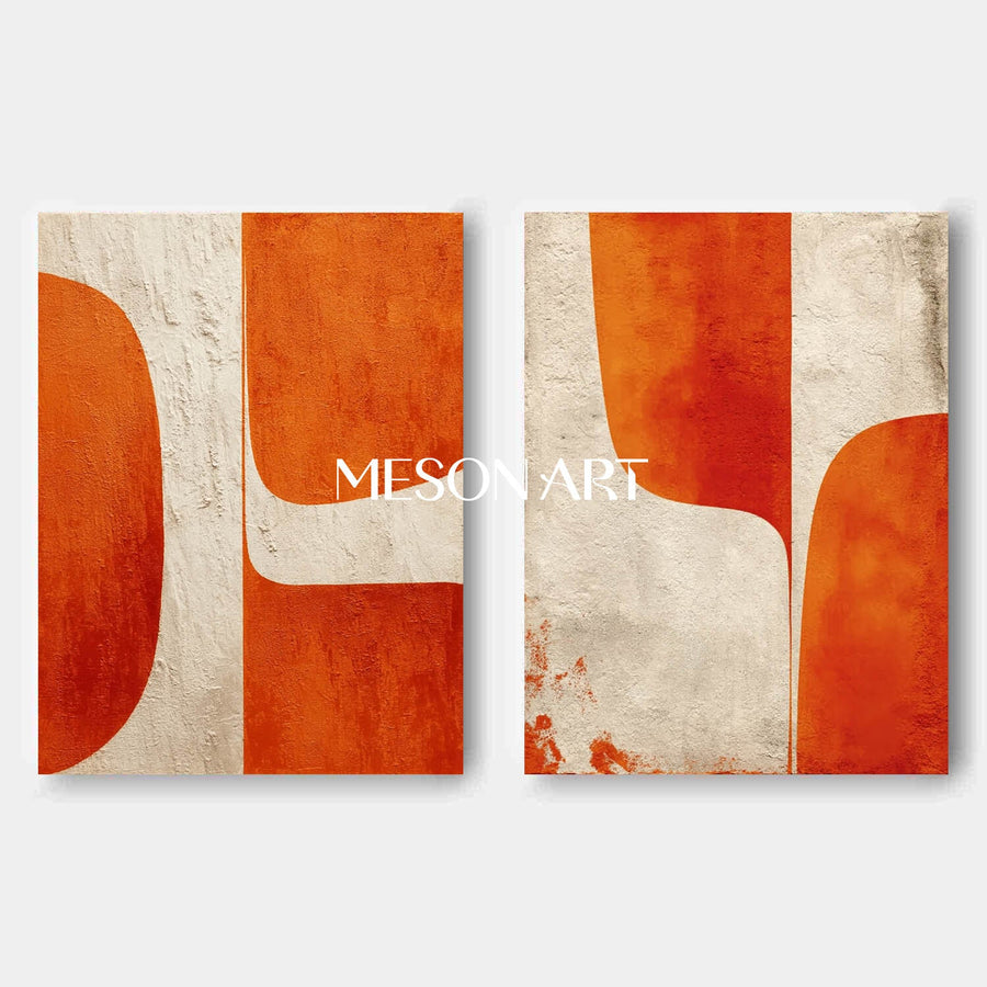 Contemporary Minimalist Art Set Of 2 #SP168