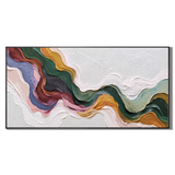 “Velvet Current” – Textured Organic Abstract Oil Painting