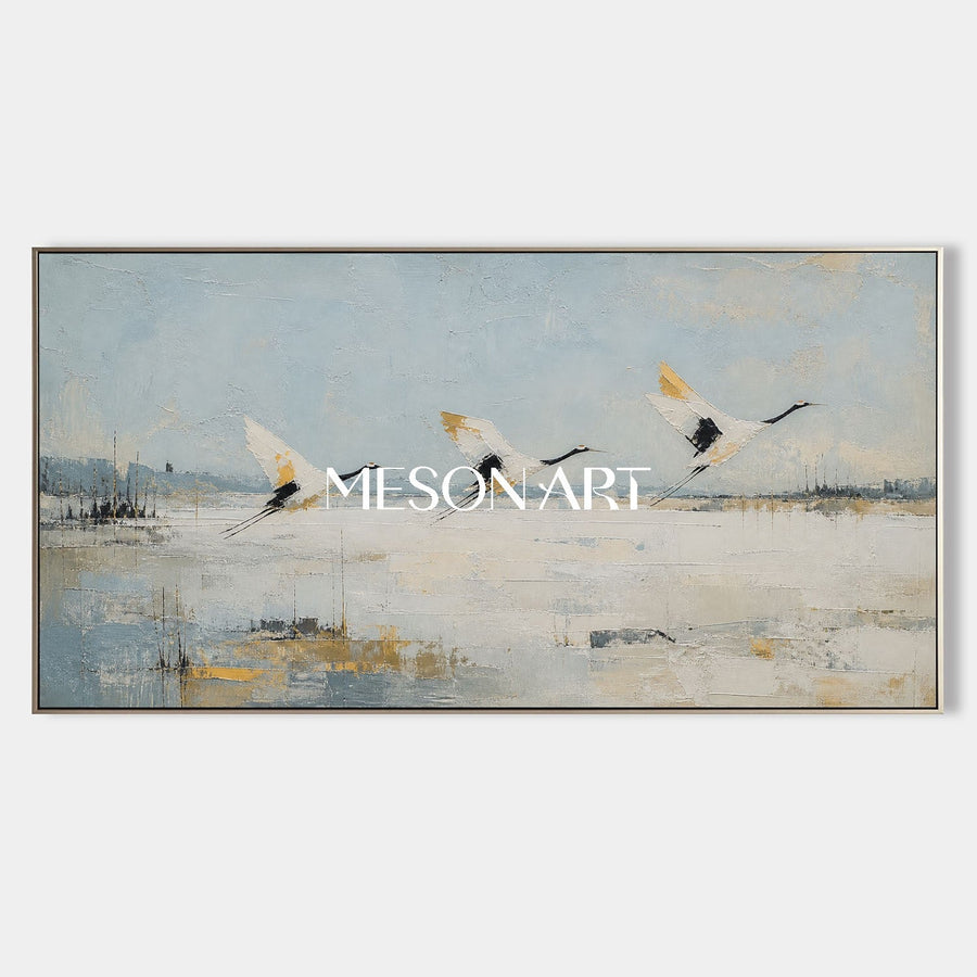 Cranes in Serene Flight #MA262