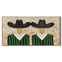 “Midnight Riders” – Black Hat Western Cowboy Impasto Oil Painting
