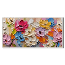 “Garden Jubilee” – Colorful Textured Floral Oil Painting