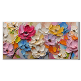 “Garden Jubilee” – Colorful Textured Floral Oil Painting