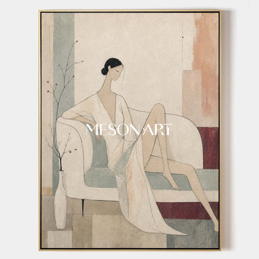 Serene Silhouette In Beige #MA318
