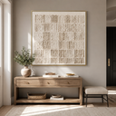 "Textured Archives" – Wabi Sabi White Relief Abstract Painting