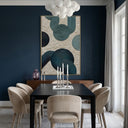 "Emerald Rhythm" – Modern Geometric Textured Abstract Painting