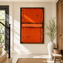 "Clay Court Solitude" – Textured Tennis Court Abstract Painting