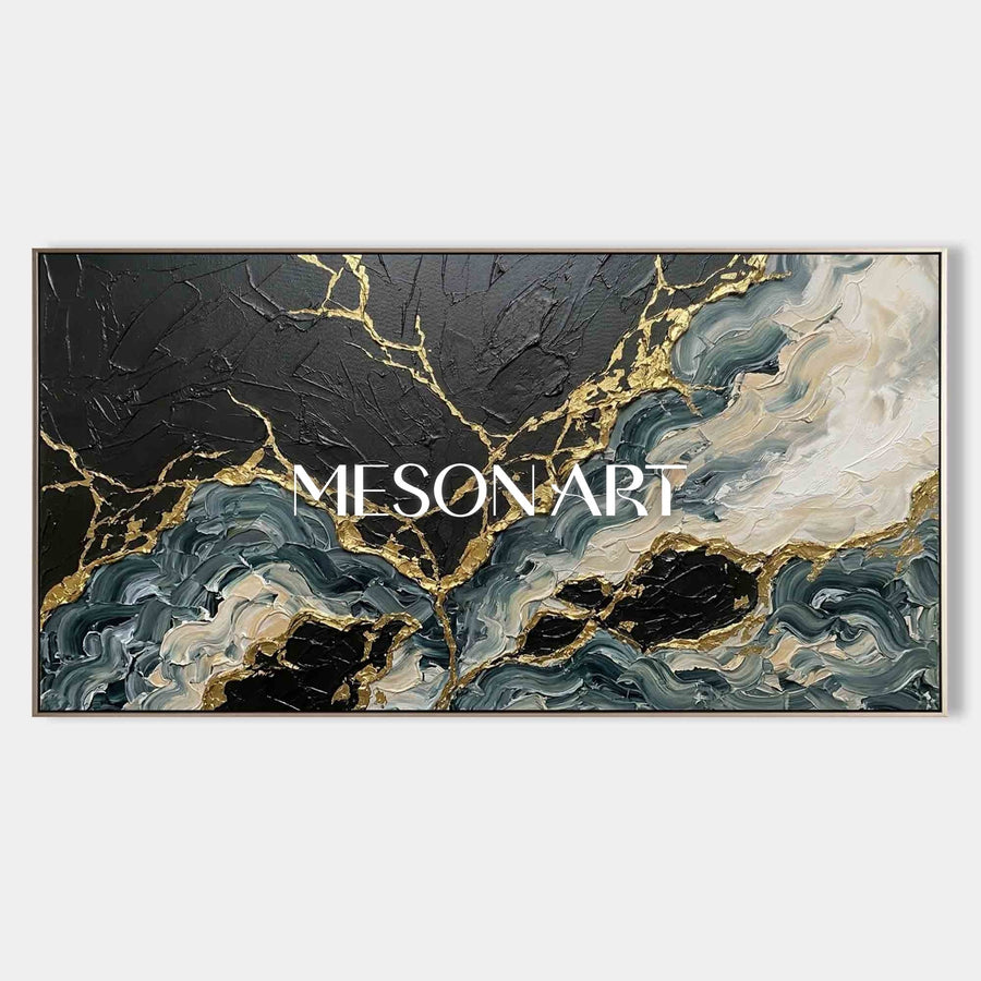 Gilded Tides Abstract #LLC060