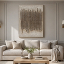 "Sandstone Resonance" – Wabi-Sabi Earth Tone Textured Acrylic Abstract Painting