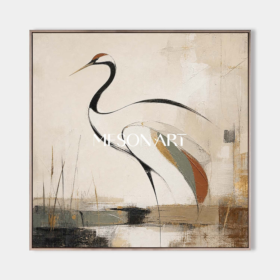 Elegant Crane Silhouette #MA276
