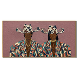 “Rodeo Icons” – Colorful Western Cowboy Impasto Oil Painting