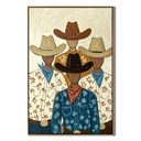 “Brotherhood of the West” – Vintage Cowboy Portrait Oil Painting