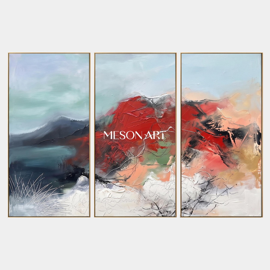 Crimson Horizon Triptych #LCA103