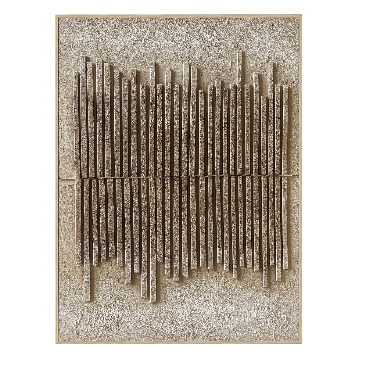 "Sandstone Resonance" – Wabi-Sabi Earth Tone Textured Acrylic Abstract Painting