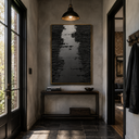 "Silent Passage" – Black Wabi Sabi Abstract Textured Wall Art