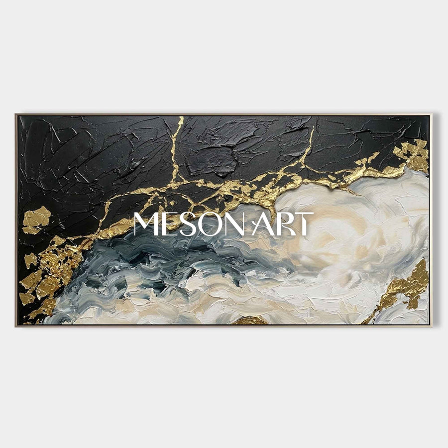 Gilded Tides Abstract #LLC061